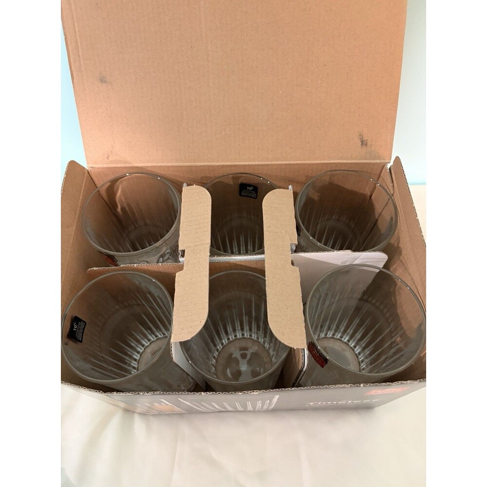Set of 6–RCR Timeless Luxion Crystal Tumblers Glasses 14.98 OZ ITALY NEW In Box - Picture 4 of 9